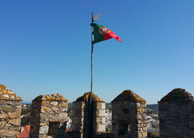 Bandeira portuguesa no Castelo de Alter do Chão